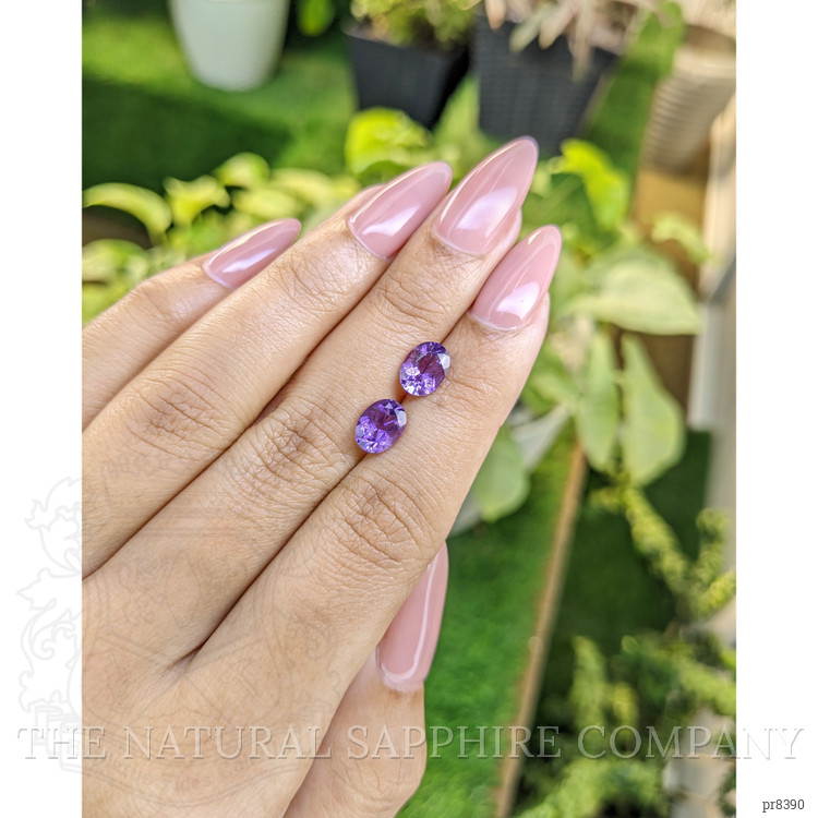 2.23 Ct.Tw. Amethyst Pair from Ceylon (Sri Lanka)