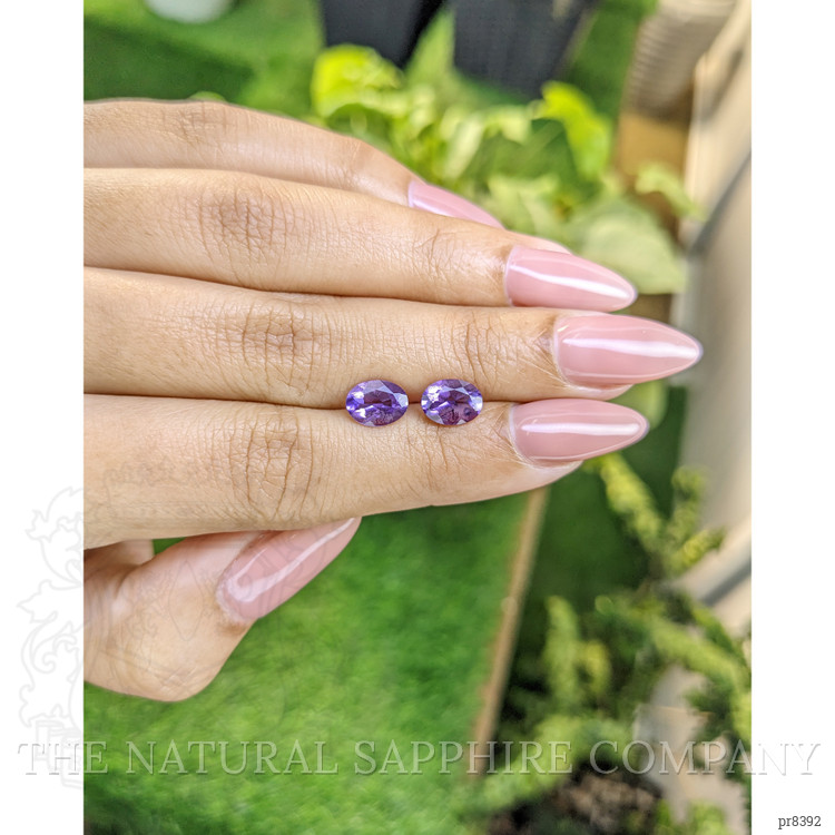 2.08 Ct.Tw. Amethyst Pair from Ceylon (Sri Lanka)