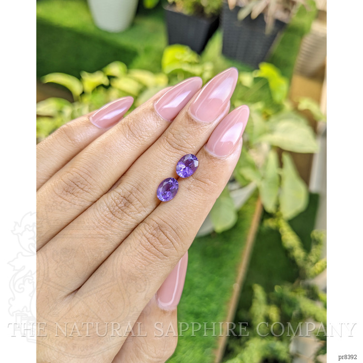 2.08 Ct.Tw. Amethyst Pair from Ceylon (Sri Lanka)