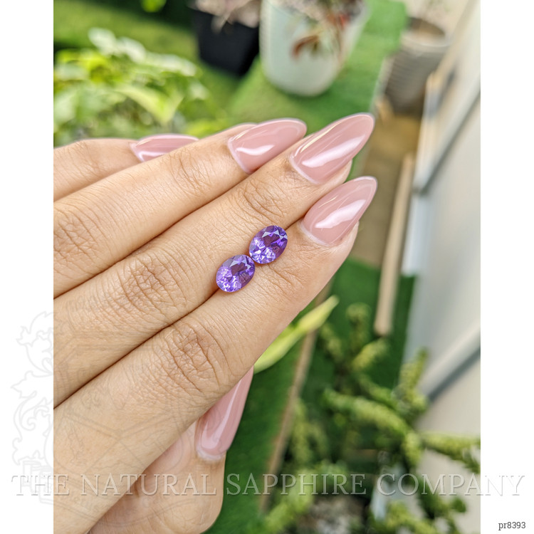 2.17 Ct.Tw. Amethyst Pair from Ceylon (Sri Lanka)