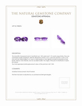 2.18 Ct.Tw.Total Carat Weight Amethyst Pair from Ceylon (Sri Lanka) Appraisal