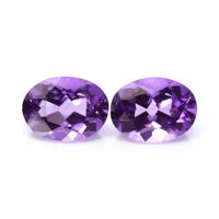 2.18&nbsp;Ct.Tw.Total Carat Weight Amethyst Pair from Ceylon (Sri Lanka) Video