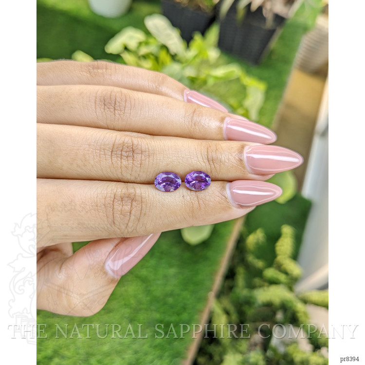 2.18 Ct.Tw. Amethyst Pair from Ceylon (Sri Lanka)