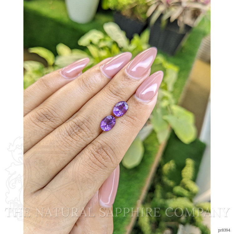2.18 Ct.Tw. Amethyst Pair from Ceylon (Sri Lanka)