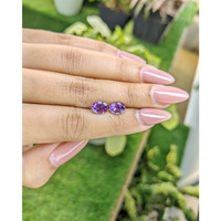2.11&nbsp;Ct.Tw.Total Carat Weight Amethyst Pair from Ceylon (Sri Lanka) Life Style
