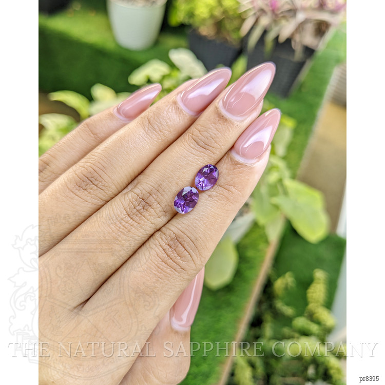 2.11 Ct.Tw. Amethyst Pair from Ceylon (Sri Lanka)
