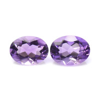 2.04&nbsp;Ct.Tw.Total Carat Weight Amethyst Pair from Ceylon (Sri Lanka) Video
