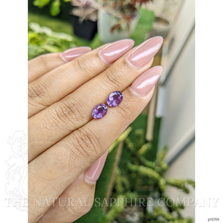 2.04 Ct.Tw. Amethyst Pair from Ceylon (Sri Lanka)
