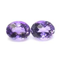 5.10&nbsp;Ct.Tw.Total Carat Weight Amethyst Pair from Ceylon (Sri Lanka) Video