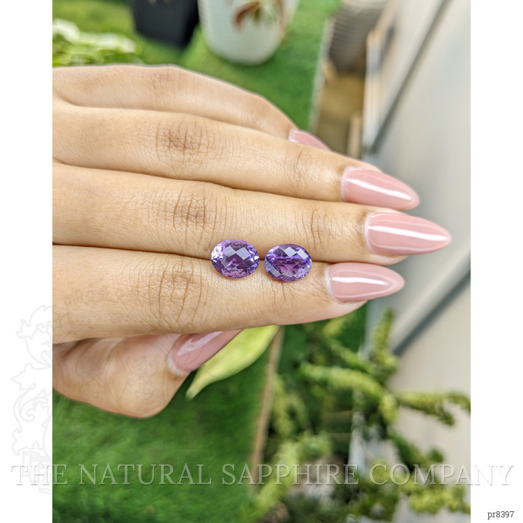 5.10 Ct.Tw. Amethyst Pair from Ceylon (Sri Lanka)