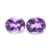 5.33&nbsp;Ct.Tw.Total Carat Weight Amethyst Pair from Ceylon (Sri Lanka) Video