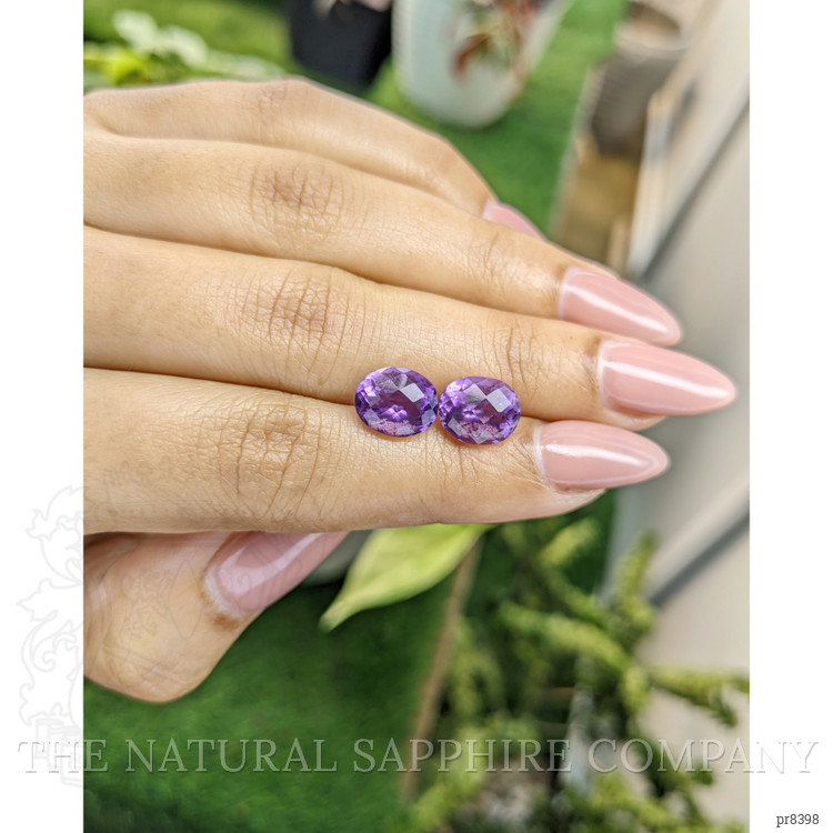 5.33 Ct.Tw. Amethyst Pair from Ceylon (Sri Lanka)