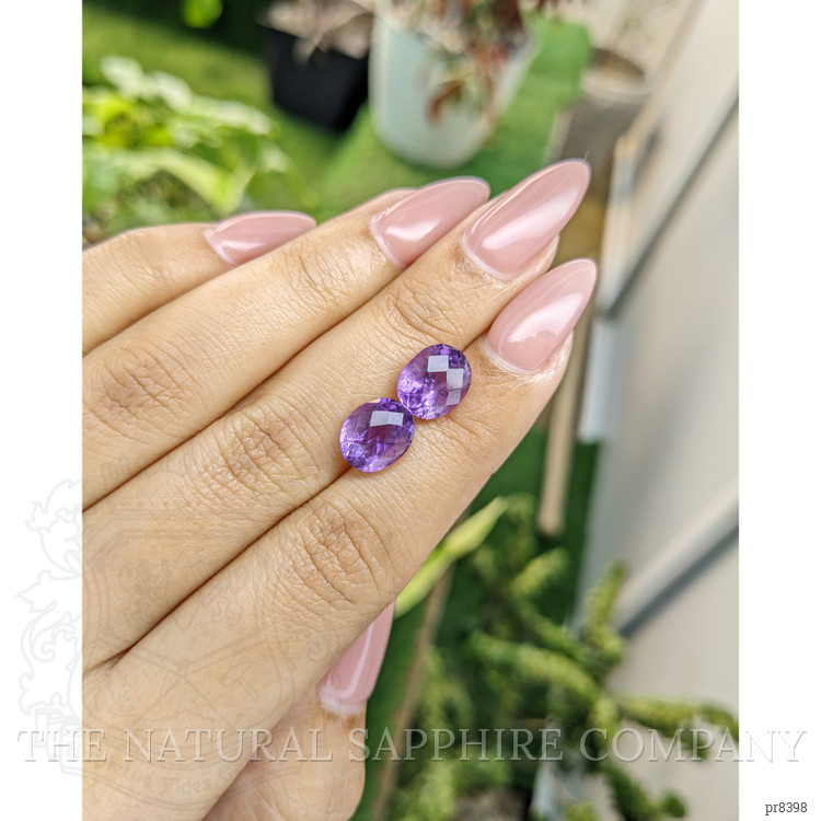 5.33 Ct.Tw. Amethyst Pair from Ceylon (Sri Lanka)