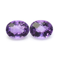4.82&nbsp;Ct.Tw.Total Carat Weight Amethyst Pair from Ceylon (Sri Lanka) Video