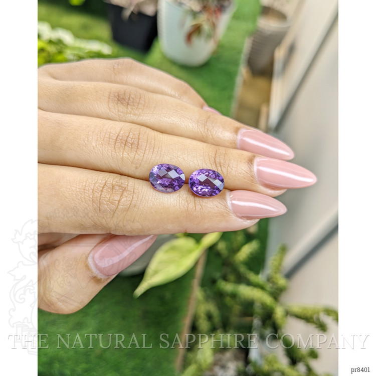 4.82 Ct.Tw. Amethyst Pair from Ceylon (Sri Lanka)