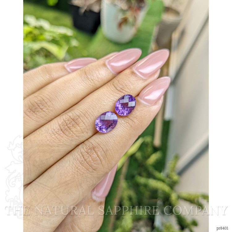 4.82 Ct.Tw. Amethyst Pair from Ceylon (Sri Lanka)