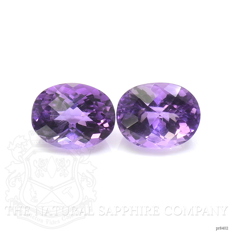 6.00 Ct.Tw. Amethyst Pair from Ceylon (Sri Lanka)