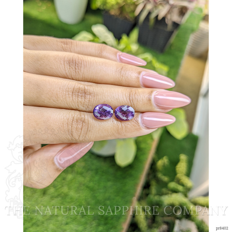 6.00 Ct.Tw. Amethyst Pair from Ceylon (Sri Lanka)