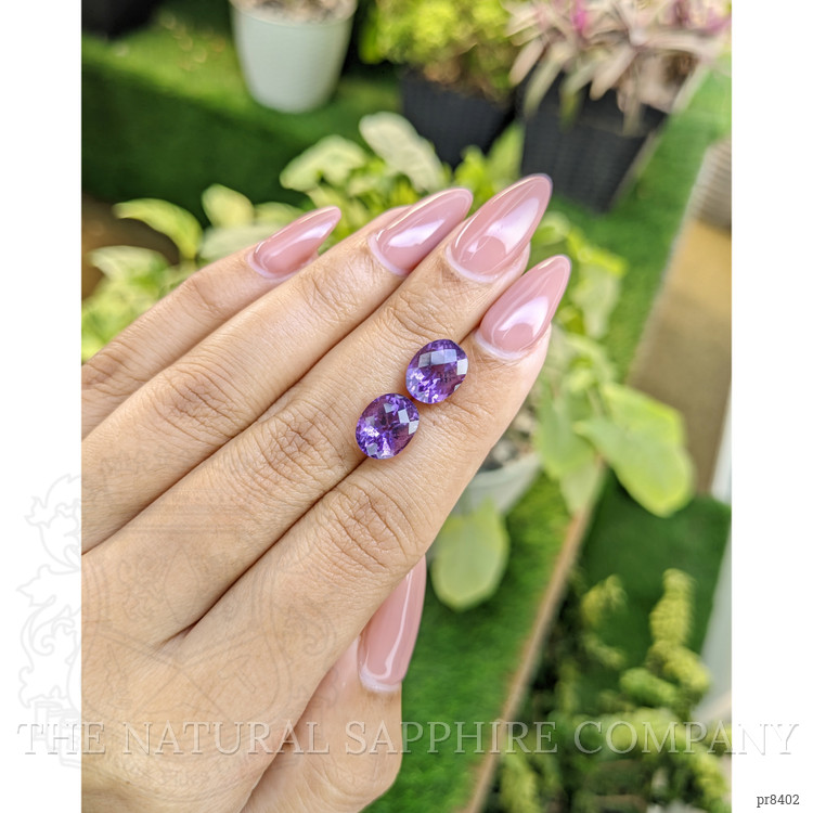 6.00 Ct.Tw. Amethyst Pair from Ceylon (Sri Lanka)