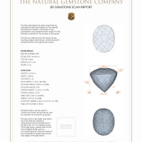 6.00 Ct.Tw.Total Carat Weight Amethyst Pair from Ceylon (Sri Lanka) 3 D Scan Report