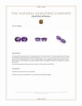 5.87 Ct.Tw.Total Carat Weight Purple Amethyst Pair from Ceylon (Sri Lanka) Appraisal