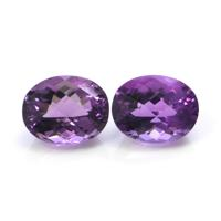 5.87&nbsp;Ct.Tw.Total Carat Weight Amethyst Pair from Ceylon (Sri Lanka) Video