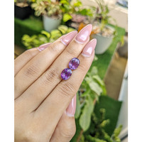 5.87&nbsp;Ct.Tw.Total Carat Weight Amethyst Pair from Ceylon (Sri Lanka) Life Style