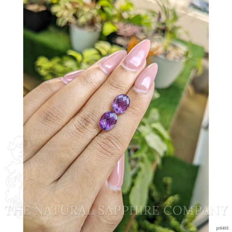 5.87 Ct.Tw. Amethyst Pair from Ceylon (Sri Lanka)