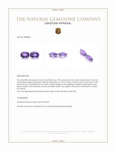 5.56 Ct.Tw.Total Carat Weight Purple Amethyst Pair from Ceylon (Sri Lanka) Appraisal