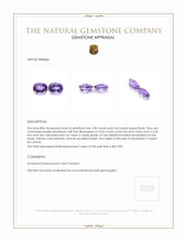 5.56 Ct.Tw.Total Carat Weight Amethyst Pair from Ceylon (Sri Lanka) Appraisal