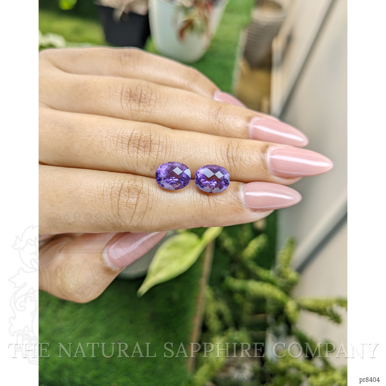 5.56 Ct.Tw. Amethyst Pair from Ceylon (Sri Lanka)