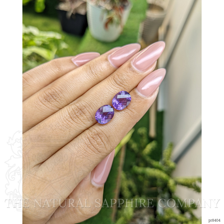 5.56 Ct.Tw. Amethyst Pair from Ceylon (Sri Lanka)