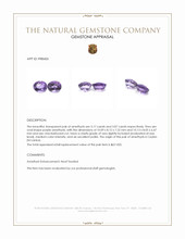 6.24 Ct.Tw.Total Carat Weight Amethyst Pair from Ceylon (Sri Lanka) Appraisal