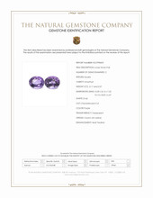 6.24 Ct.Tw.Total Carat Weight Purple Amethyst Pair from Ceylon (Sri Lanka) Scan Report