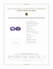 6.24 Ct.Tw.Total Carat Weight Purple Amethyst Pair from Ceylon (Sri Lanka) Scan Report