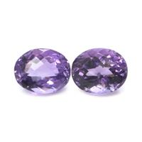 6.24&nbsp;Ct.Tw.Total Carat Weight Amethyst Pair from Ceylon (Sri Lanka) Video