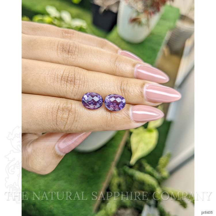 6.24 Ct.Tw. Amethyst Pair from Ceylon (Sri Lanka)