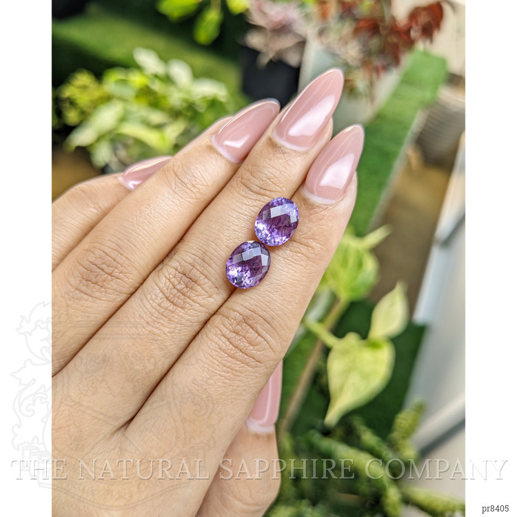6.24 Ct.Tw. Amethyst Pair from Ceylon (Sri Lanka)
