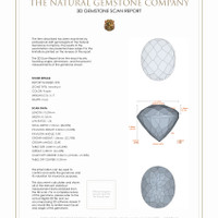 6.24 Ct.Tw.Total Carat Weight Amethyst Pair from Ceylon (Sri Lanka) 3 D Scan Report