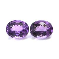 6.22&nbsp;Ct.Tw.Total Carat Weight Amethyst Pair from Ceylon (Sri Lanka) Video