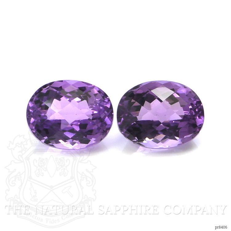 6.22 Ct.Tw. Amethyst Pair from Ceylon (Sri Lanka)