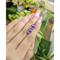 6.22&nbsp;Ct.Tw.Total Carat Weight Amethyst Pair from Ceylon (Sri Lanka) Life Style