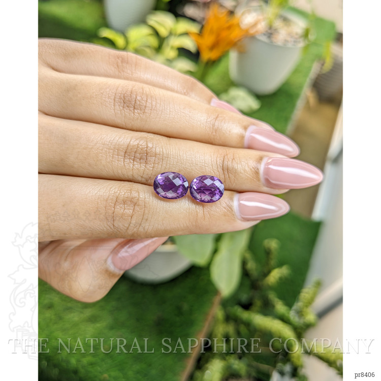 6.22 Ct.Tw. Amethyst Pair from Ceylon (Sri Lanka)