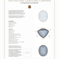 6.22 Ct.Tw.Total Carat Weight Amethyst Pair from Ceylon (Sri Lanka) 3 D Scan Report