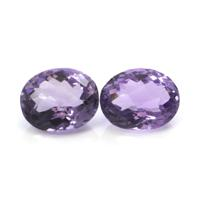 5.03&nbsp;Ct.Tw.Total Carat Weight Amethyst Pair from Ceylon (Sri Lanka) Video