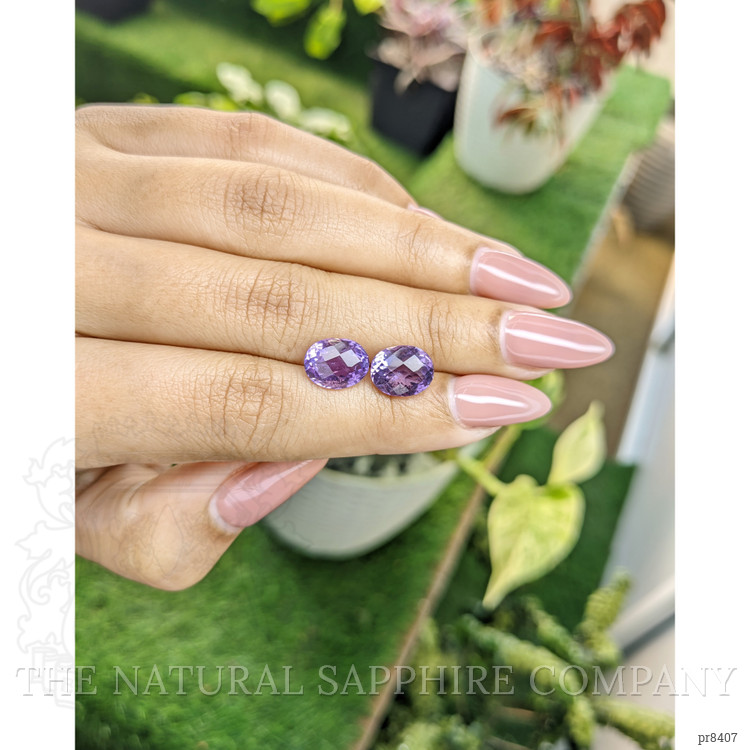5.03 Ct.Tw. Amethyst Pair from Ceylon (Sri Lanka)