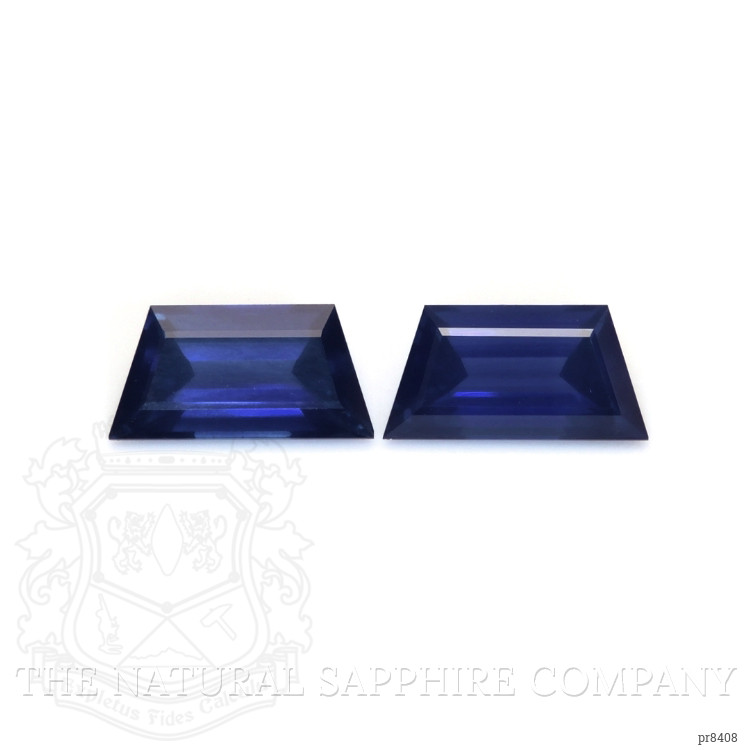 2.45 Ct.Tw. Blue Sapphire Pair from Ceylon (Sri Lanka)