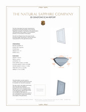 2.45&nbsp;Ct.Tw.Total Carat Weight Blue Sapphire Pair from Ceylon (Sri Lanka) 3 D Scan Report