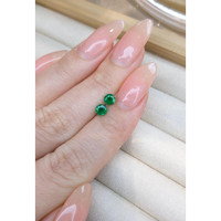 0.67 Ct.Tw.Total Carat Weight Emerald Pair from Madagascar Life Style