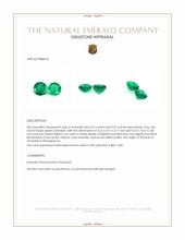 0.74 Ct.Tw.Total Carat Weight Emerald Pair from Madagascar Appraisal